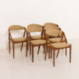 25503 Kai kristiansen model 31 chairs, set of 6, Denmark 1960s-3