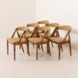 25503 Kai kristiansen model 31 chairs, set of 6, Denmark 1960s-5