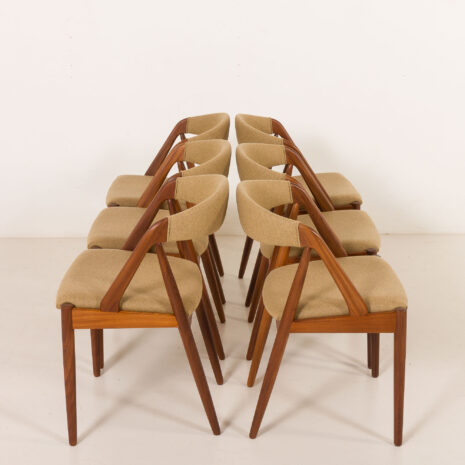 25503 Kai kristiansen model 31 chairs, set of 6, Denmark 1960s-8 25503 Kai kristiansen model 31 chairs, set of 6, Denmark 1960s-8