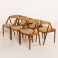 25503 Kai kristiansen model 31 chairs, set of 6, Denmark 1960s-9