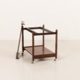 25515 Italian mid century bar cart in rosewood, 1960s-10