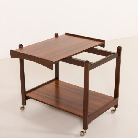 25515 Italian mid century bar cart in rosewood, 1960s-9 25515 Italian mid century bar cart in rosewood, 1960s-9