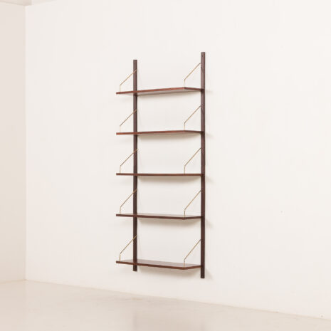 25517 Scandinavian rosewood shelving unit , set of 5 shelves-3 25517 Scandinavian rosewood shelving unit , set of 5 shelves-3