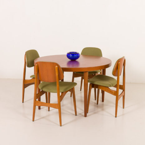 25529 Arne Hovmand Olsen style Scandinavian mid century chairs, set of 4, 1970s-1 25529 Arne Hovmand Olsen style Scandinavian mid century chairs, set of 4, 1970s-1