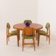 25529 Arne Hovmand Olsen style Scandinavian mid century chairs, set of 4, 1970s-2