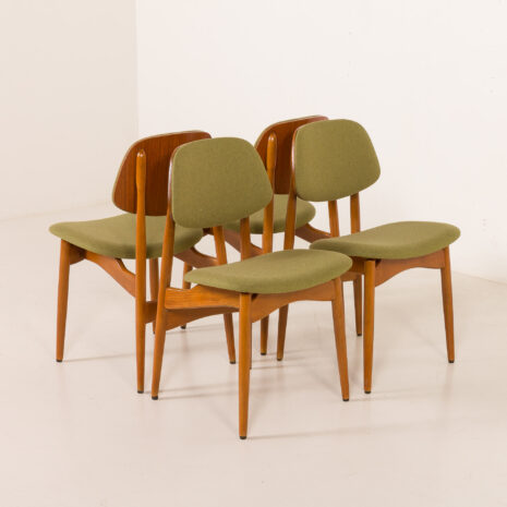 25529 Arne Hovmand Olsen style Scandinavian mid century chairs, set of 4, 1970s-4 25529 Arne Hovmand Olsen style Scandinavian mid century chairs, set of 4, 1970s-4