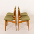 25529 Arne Hovmand Olsen style Scandinavian mid century chairs, set of 4, 1970s-6