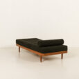 25531 Danish teak daybed in thick boucle fabric, 1960s-7