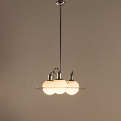 25536 Space Age extra large Italian chandelier, 1970s-7 lustre italien