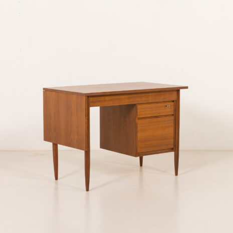25540 Scandinavian mid century teak desk with extension , Norway 1960s-10 25540 Scandinavian mid century teak desk with extension , Norway 1960s-10