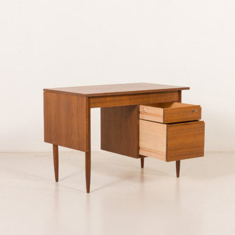 25540 Scandinavian mid century teak desk with extension , Norway 1960s-11 25540 Scandinavian mid century teak desk with extension , Norway 1960s-11