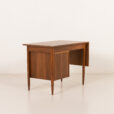 25540 Scandinavian mid century teak desk with extension , Norway 1960s-7