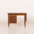 25540 Scandinavian mid century teak desk with extension , Norway 1960s-8