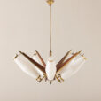 25542 Italian mid century chandelier atr. to Stilux Milano, 1950s-11
