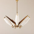 25542 Italian mid century chandelier atr. to Stilux Milano, 1950s-12