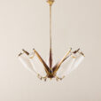 25542 Italian mid century chandelier atr. to Stilux Milano, 1950s-2