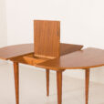 25547 Scandinavian round teak table with hidden extension, 1970s-14