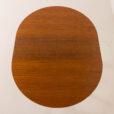 25547 Scandinavian round teak table with hidden extension, 1970s-5