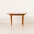 25547 Scandinavian round teak table with hidden extension, 1970s-6