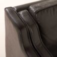 25549 Stouby black leather sofa, Denmark 1980s-11