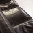 25549 Stouby black leather sofa, Denmark 1980s-15