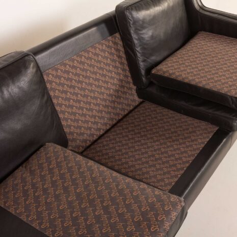 25549 Stouby black leather sofa, Denmark 1980s-17 25549 Stouby black leather sofa, Denmark 1980s-17