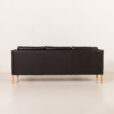 25549 Stouby black leather sofa, Denmark 1980s-6