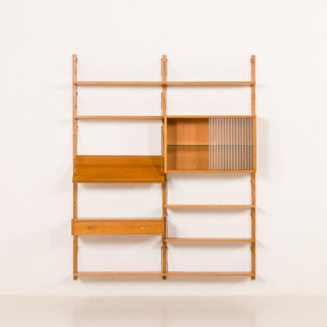 25552 PS System oak wall unit, Randers, Denmark 1970s-5 25552 PS System oak wall unit, Randers, Denmark 1970s-5