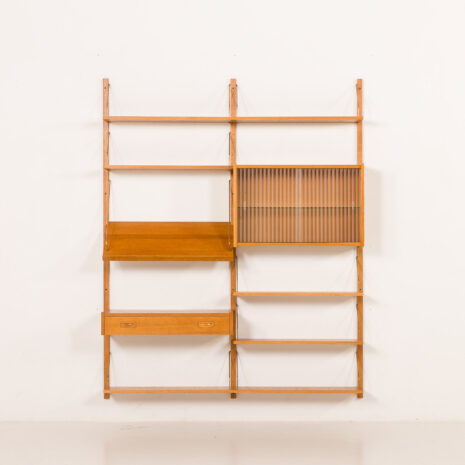25552 PS System oak wall unit, Randers, Denmark 1970s-7 25552 PS System oak wall unit, Randers, Denmark 1970s-7