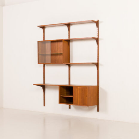 25553 Poul Cadovius home office teak wall unit for Cado, 1960s-5 25553 Poul Cadovius home office teak wall unit for Cado, 1960s-5