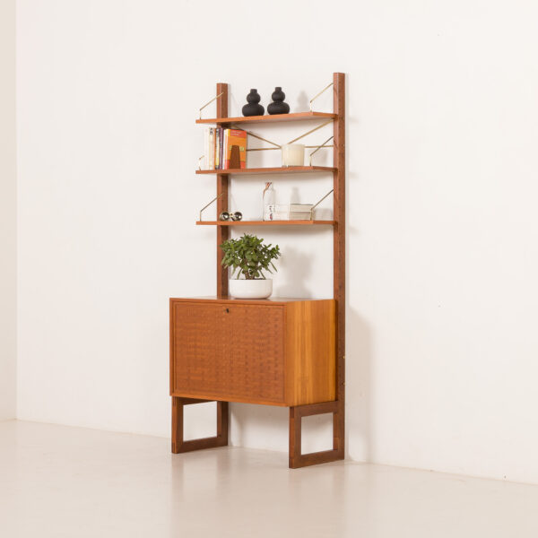 Poul Cadovius free standing wall unit for Cado, 1960s