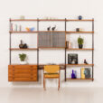 25563 Kai Kristiansen shelving unit in teak by FM Mobler, Denmark, 1960s-1