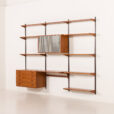 25563 Kai Kristiansen shelving unit in teak by FM Mobler, Denmark, 1960s-3