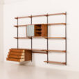 25563 Kai Kristiansen shelving unit in teak by FM Mobler, Denmark, 1960s-4