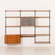 25563 Kai Kristiansen shelving unit in teak by FM Mobler, Denmark, 1960s-7