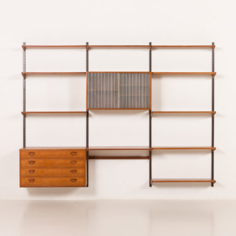 25563 Kai Kristiansen shelving unit in teak by FM Mobler, Denmark, 1960s-7 25563 Kai Kristiansen shelving unit in teak by FM Mobler, Denmark, 1960s-7