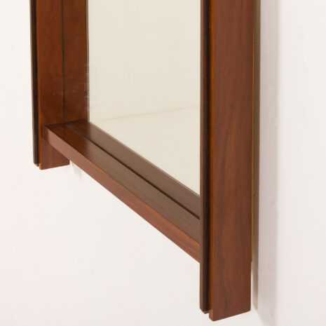 26001 Italian mid century XL teak mirror, 1970s-3 26001 Italian mid century XL teak mirror, 1970s-3
