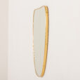 26004 Italian brass mirror in the style of Gio Point, 1960s-3