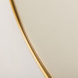 26004 Italian brass mirror in the style of Gio Point, 1960s-6