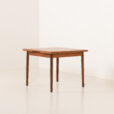 25473 Small Danish square teak dining table with extensions, 1960s-10