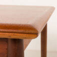 25473 Small Danish square teak dining table with extensions, 1960s-12