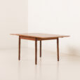 25473 Small Danish square teak dining table with extensions, 1960s-4