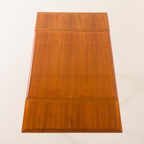 25473 Small Danish square teak dining table with extensions, 1960s-5 25473 Small Danish square teak dining table with extensions, 1960s-5