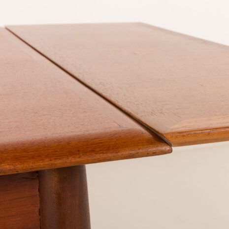 25473 Small Danish square teak dining table with extensions, 1960s-6 25473 Small Danish square teak dining table with extensions, 1960s-6