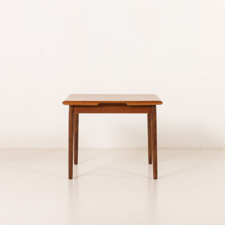 25473 Small Danish square teak dining table with extensions, 1960s-9 25473 Small Danish square teak dining table with extensions, 1960s-9