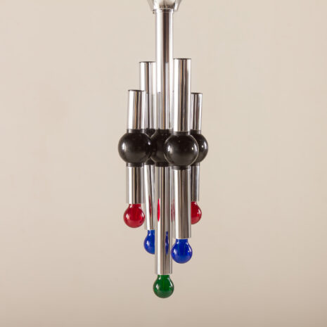 25481 Targetti Sankey Space Age chandelier, Italy 1970s-8 25481 Targetti Sankey Space Age chandelier, Italy 1970s-8