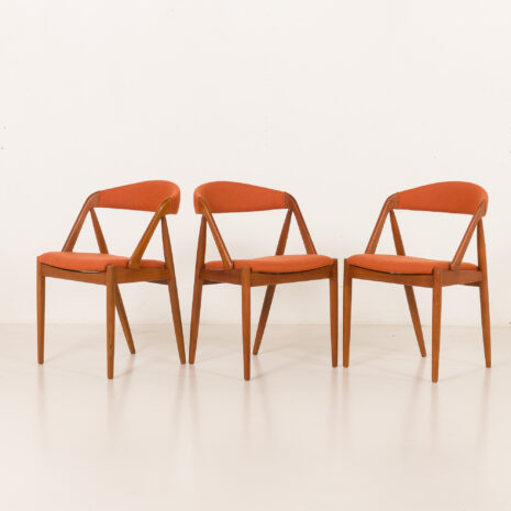 25504 Kai kristiansen chairs model 31, set of 3, Denmark 1960s-3 25504 Kai kristiansen chairs model 31, set of 3, Denmark 1960s-3