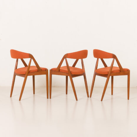 25504 Kai kristiansen chairs model 31, set of 3, Denmark 1960s-7 25504 Kai kristiansen chairs model 31, set of 3, Denmark 1960s-7
