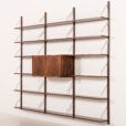 25511 Scandinavian mid century rosewood shelving unit attr. to Preben Sorensen, 1960s-17