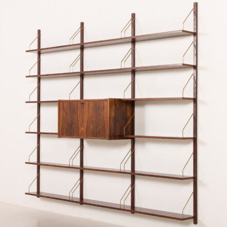 25511 Scandinavian mid century rosewood shelving unit attr. to Preben Sorensen, 1960s-17 25511 Scandinavian mid century rosewood shelving unit attr. to Preben Sorensen, 1960s-17